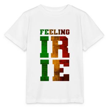 FEELING IRIE Rastafari Motto - Stanley/Stella MINI CREATOR Kids’ T-Shirt - white - Front - Maike (125cm)
