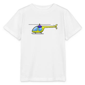 jaune hélicoptère - T-shirt bio MINI CREATOR Stanley/Stella Enfant - blanc - Devant - Maike (125cm)