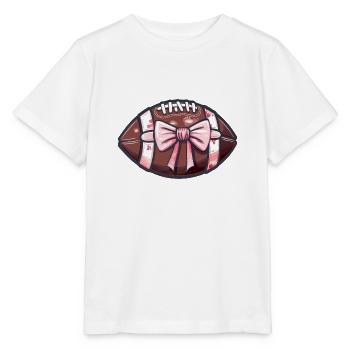 American Football Bow Girl Girly - Stanley/Stella MINI CREATOR Kids’ T-Shirt - white - Front - Maike (125cm)