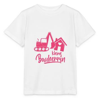 Kleine Bauherrin 2022 Hausbau Kind Mädchen Baby - Stanley/Stella Kinder T-Shirt MINI CREATOR  - Weiß - Vorne - Maike (125cm)