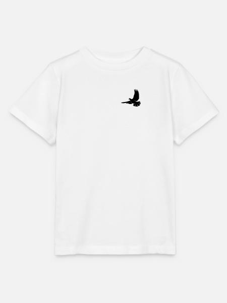 Kleine weiße Friedenstaube in schwarz - Stanley/Stella Kinder T-Shirt MINI CREATOR  - Weiß