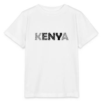 KENYA - lettres avec imprimé animal - T-shirt bio MINI CREATOR Stanley/Stella Enfant - blanc - Devant - Maike (125cm)