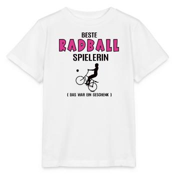 Beste Radball Spielerin Radballer Radballspielerin - Stanley/Stella Kinder T-Shirt MINI CREATOR  - Weiß - Vorne - Maike (125cm)