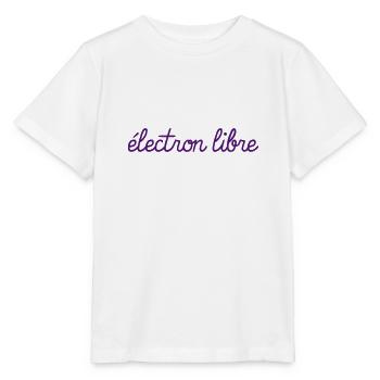 Electron Libre - T-shirt bio MINI CREATOR Stanley/Stella Enfant - blanc - Devant - Maike (125cm)