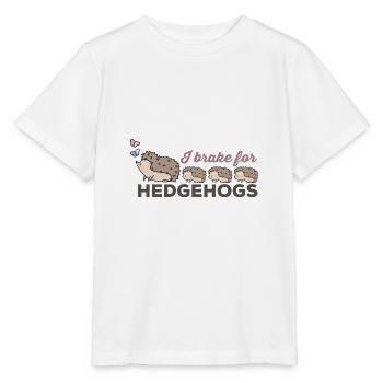 Ich bremse für Igel, für Igelliebhaber - Stanley/Stella Kinder T-Shirt MINI CREATOR  - Weiß - Vorne - Maike (125cm)