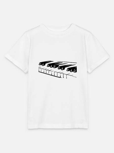 Pianist Piano Geschenk Musikinstrument - Stanley/Stella Kinder T-Shirt MINI CREATOR  - Weiß