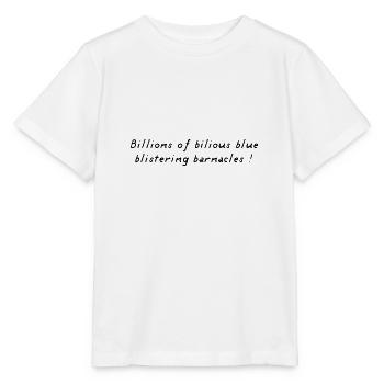 Mille Milliards de Mille Sabords ! BD - T-shirt bio MINI CREATOR Stanley/Stella Enfant - blanc - Devant - Maike (125cm)