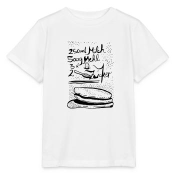 Pfannkuchen Design Rezept klassisch - Stanley/Stella Kinder T-Shirt MINI CREATOR  - Weiß - Vorne - Maike (125cm)