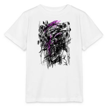 Nosferatu Horror Monster Abstrakt - Stanley/Stella Kinder T-Shirt MINI CREATOR  - Weiß - Vorne - Maike (125cm)