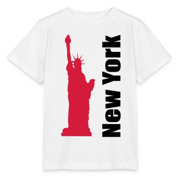 New York - Stanley/Stella Kinder T-Shirt MINI CREATOR  - Weiß - Vorne - Maike (125cm)