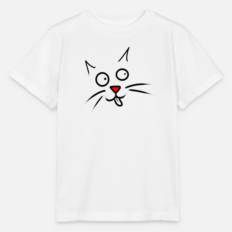 cat - Stanley/Stella Kinder T-Shirt MINI CREATOR  - Weiß