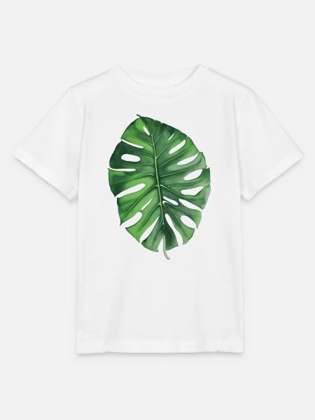 Monstera - Stanley/Stella Kinder T-Shirt MINI CREATOR  - Weiß