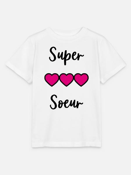 SUPER SCHWESTER - Stanley/Stella Kinder T-Shirt MINI CREATOR  - Weiß