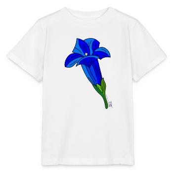BAVARIAN UNICORN - Enzian - Stanley/Stella Kinder T-Shirt MINI CREATOR  - Weiß - Vorne - Maike (125cm)