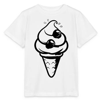 Eistüte - Stanley/Stella Kinder T-Shirt MINI CREATOR  - Weiß - Vorne - Maike (125cm)