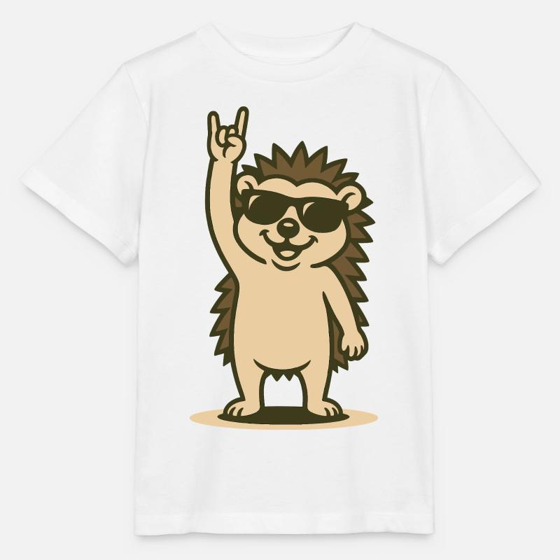 Rock’n’Roll Hérisson Bébé - T-shirt bio MINI CREATOR Stanley/Stella Enfant - blanc