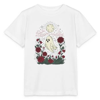Duch i kwiaty pod księżycem - T-shirt bio MINI CREATOR Stanley/Stella Enfant - blanc - Devant - Maike (125cm)