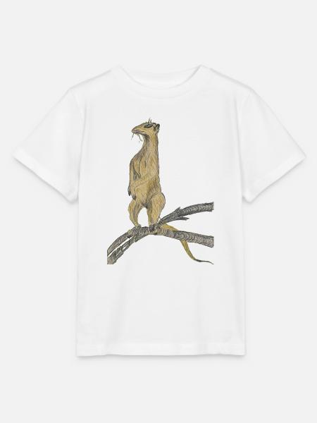 Fantasievögel auf Zweigen - Stanley/Stella Kinder T-Shirt MINI CREATOR  - Weiß