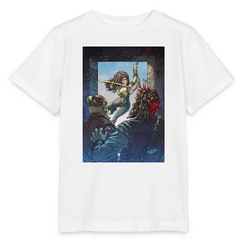 Fantasy Warrior - Stanley/Stella MINI CREATOR Kids’ T-Shirt - white - Front - Maike (125cm)