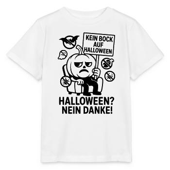 Anti Halloween No Thanks - Stanley/Stella MINI CREATOR Kids’ T-Shirt - white - Front - Maike (125cm)