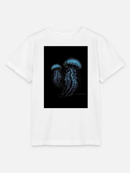 Quallen - Jellyfish - Stanley/Stella Kinder T-Shirt MINI CREATOR - Weiß