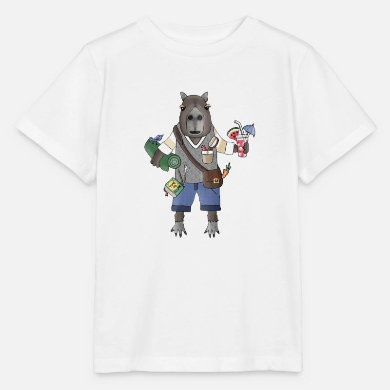 Mode Chill de Capybara - T-shirt bio MINI CREATOR Stanley/Stella Enfant - blanc