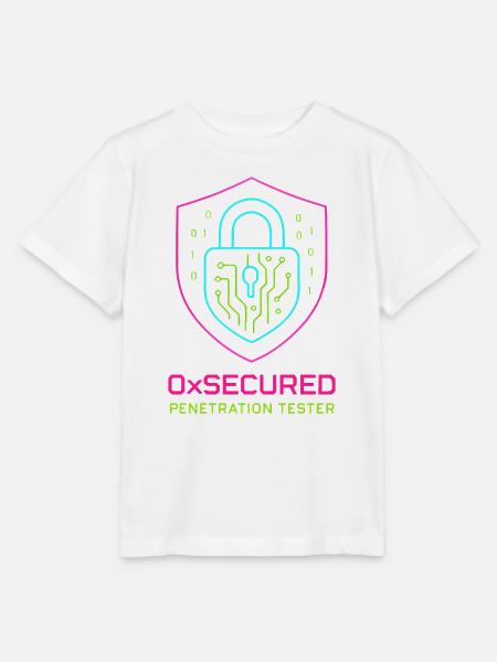 Shield 0xSecure Cyber-Penetrationstester - Stanley/Stella Kinder T-Shirt MINI CREATOR - Weiß