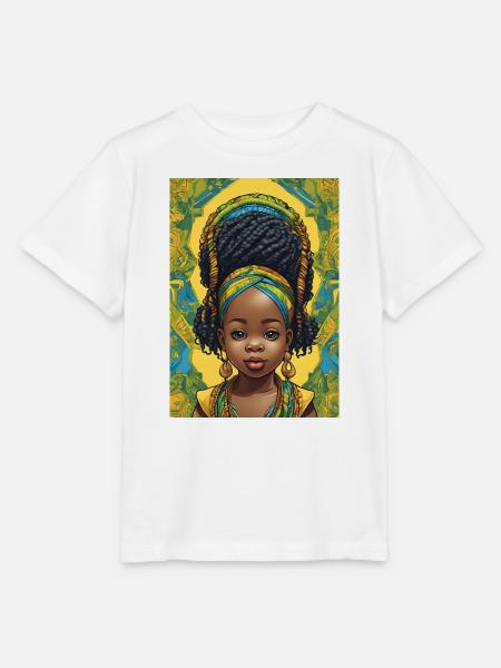 Afro Rastafari Porträtkind - Stanley/Stella Kinder T-Shirt MINI CREATOR - Weiß