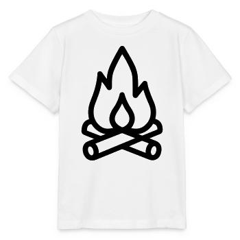 feu de camp - T-shirt bio MINI CREATOR Stanley/Stella Enfant - blanc - Devant - Maike (125cm)