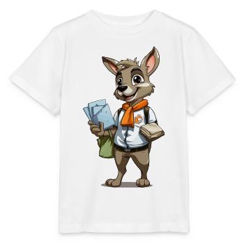 Courier bunny with letters - Stanley/Stella MINI CREATOR Kids’ T-Shirt - white - Front - Maike (125cm)