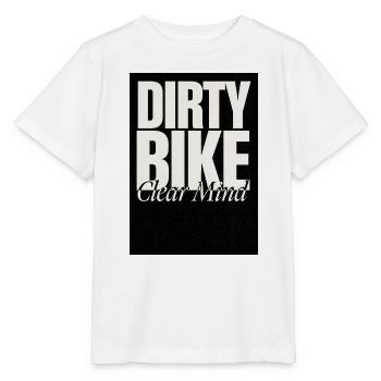 Dirty Bike Clear Mind - Stanley/Stella MINI CREATOR Kids’ T-Shirt - white - Front - Maike (125cm)