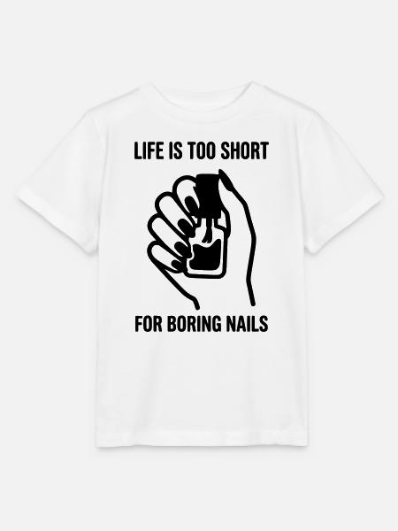 Fingernägel Nail Nageldesign - Stanley/Stella Kinder T-Shirt MINI CREATOR  - Weiß