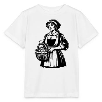 Bauernmädchen - Stanley/Stella Kinder T-Shirt MINI CREATOR  - Weiß - Vorne - Maike (125cm)
