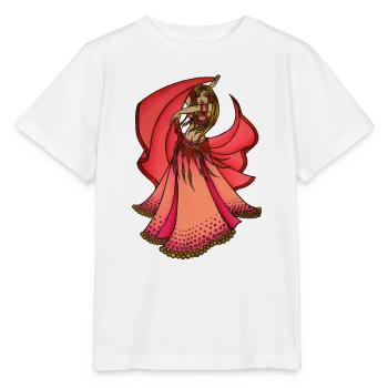 Crimson Bloom Bauchtänzerin - Stanley/Stella Kinder T-Shirt MINI CREATOR  - Weiß - Vorne - Maike (125cm)