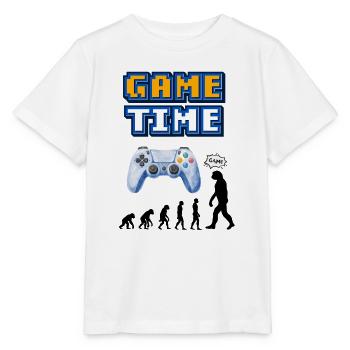 Game Time Retro Controller Entwicklung - Stanley/Stella Kinder T-Shirt MINI CREATOR  - Weiß - Vorne - Maike (125cm)
