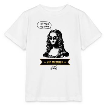 VIP Mona Lisa Party Edition - Stanley/Stella Kinder T-Shirt MINI CREATOR  - Weiß - Vorne - Maike (125cm)
