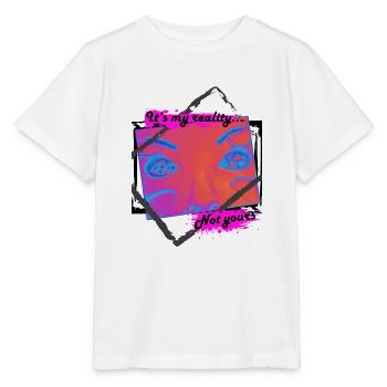 My reality - Stanley/Stella Kinder T-Shirt MINI CREATOR  - Weiß - Vorne - Maike (125cm)