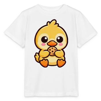 Kawaii Ente Keks Chibi Cartoon Süßigkeit - Stanley/Stella Kinder T-Shirt MINI CREATOR  - Weiß - Vorne - Maike (125cm)