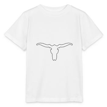 cornes contour - T-shirt bio MINI CREATOR Stanley/Stella Enfant - blanc - Devant - Maike (125cm)