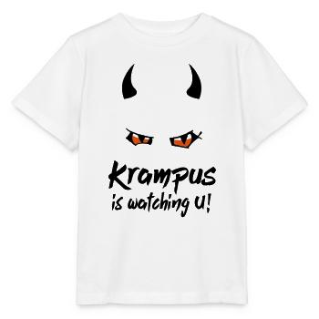 Krampus is watching Nikolaus - Stanley/Stella Kinder T-Shirt MINI CREATOR  - Weiß - Vorne - Maike (125cm)