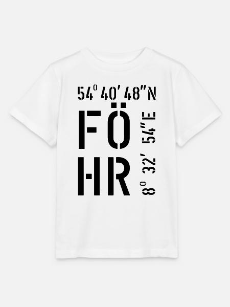 Föhr-Koordinaten - Stanley/Stella Kinder T-Shirt MINI CREATOR - Weiß