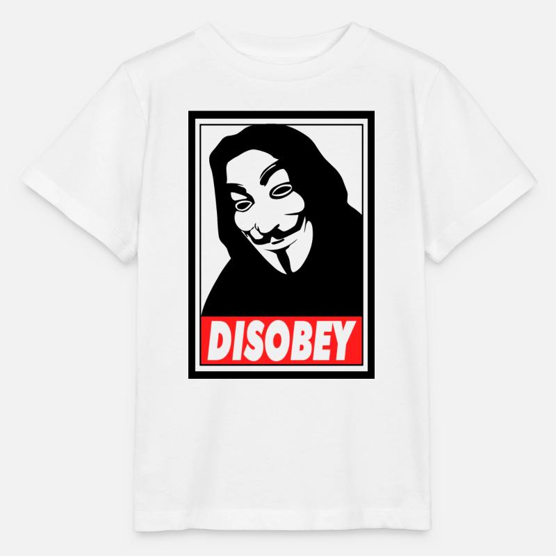 discobey anonymous - T-shirt bio MINI CREATOR Stanley/Stella Enfant - blanc