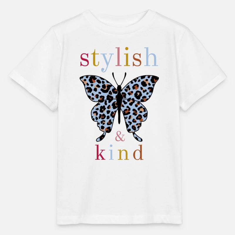 Butterfly - stylish and kind - Stanley/Stella Kinder T-Shirt MINI CREATOR  - Weiß
