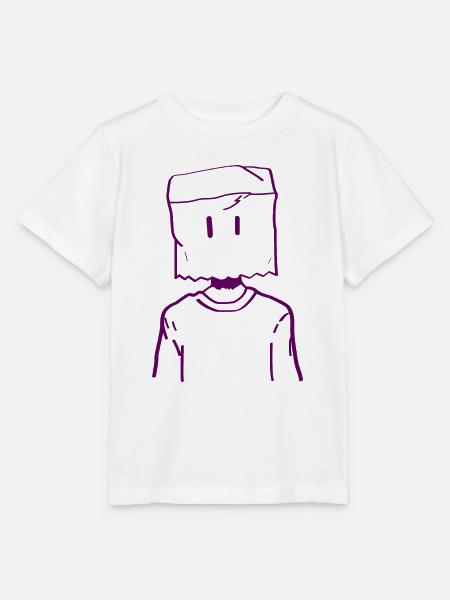 Box-Gesicht - Stanley/Stella Kinder T-Shirt MINI CREATOR  - Weiß