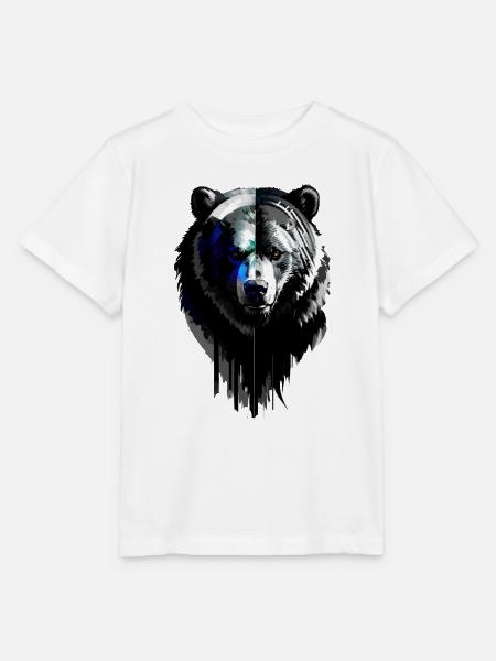 Grizzly #1 - Stanley/Stella Kinder T-Shirt MINI CREATOR  - Weiß