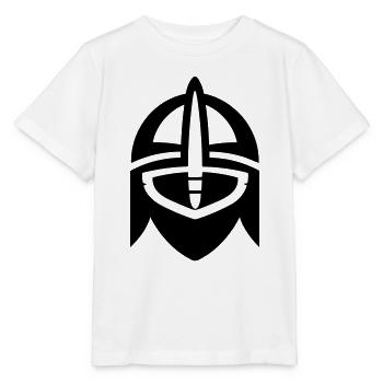 Wikingerhelm Krieger - Stanley/Stella Kinder T-Shirt MINI CREATOR  - Weiß - Vorne - Maike (125cm)