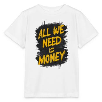The Graffiti Money Statement - Stanley/Stella MINI CREATOR Kids’ T-Shirt - white - Front - Maike (125cm)