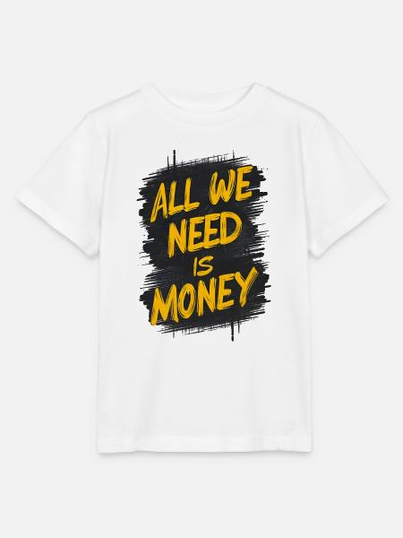 Die Graffiti-Geldabrechnung - Stanley/Stella Kinder T-Shirt MINI CREATOR  - Weiß