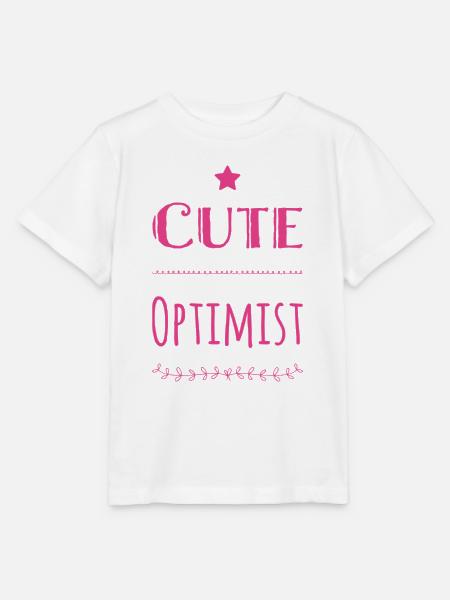 Cute Optimist - Stanley/Stella Kinder T-Shirt MINI CREATOR  - Weiß