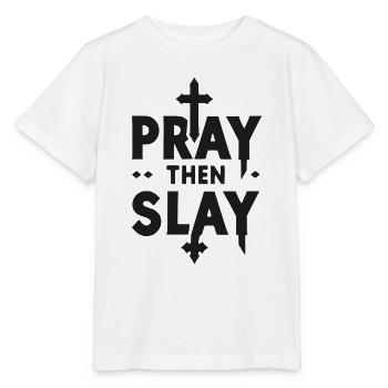 Bete dann Töte - Stanley/Stella Kinder T-Shirt MINI CREATOR  - Weiß - Vorne - Maike (125cm)
